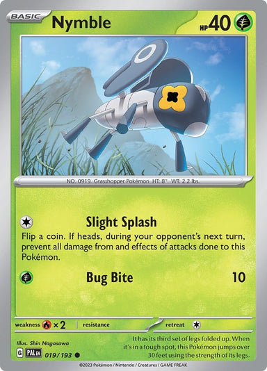 Image for Nymble (019/193) (SV02: Paldea Evolved) - Pokemon
