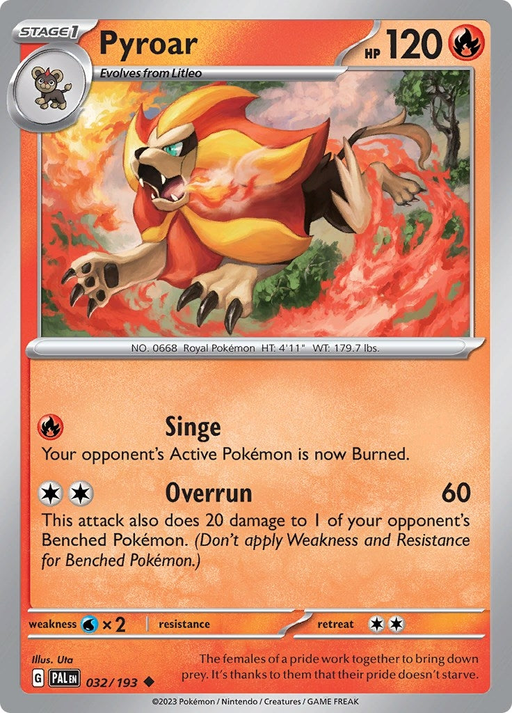 Image for Pyroar (032/193) (PAL) - Pokemon