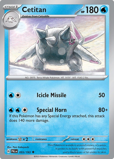 Image for Cetitan (055/193) (SV02: Paldea Evolved) - Pokemon