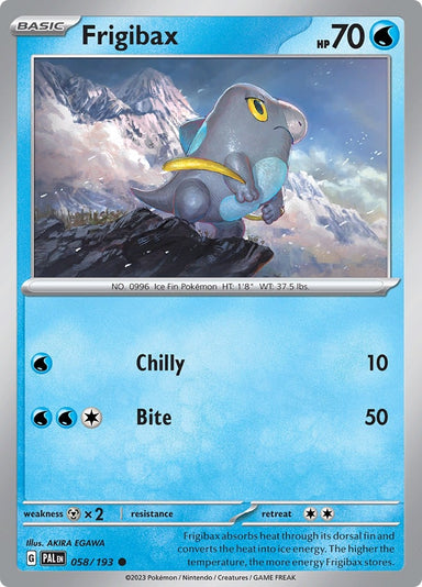 Image for Frigibax (058/193) (SV02: Paldea Evolved) - Pokemon
