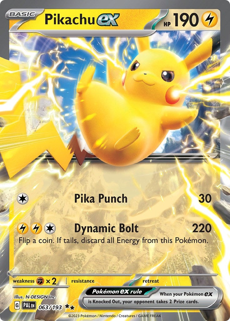 Image for Pikachu ex (063/193) (PAL) - Pokemon
