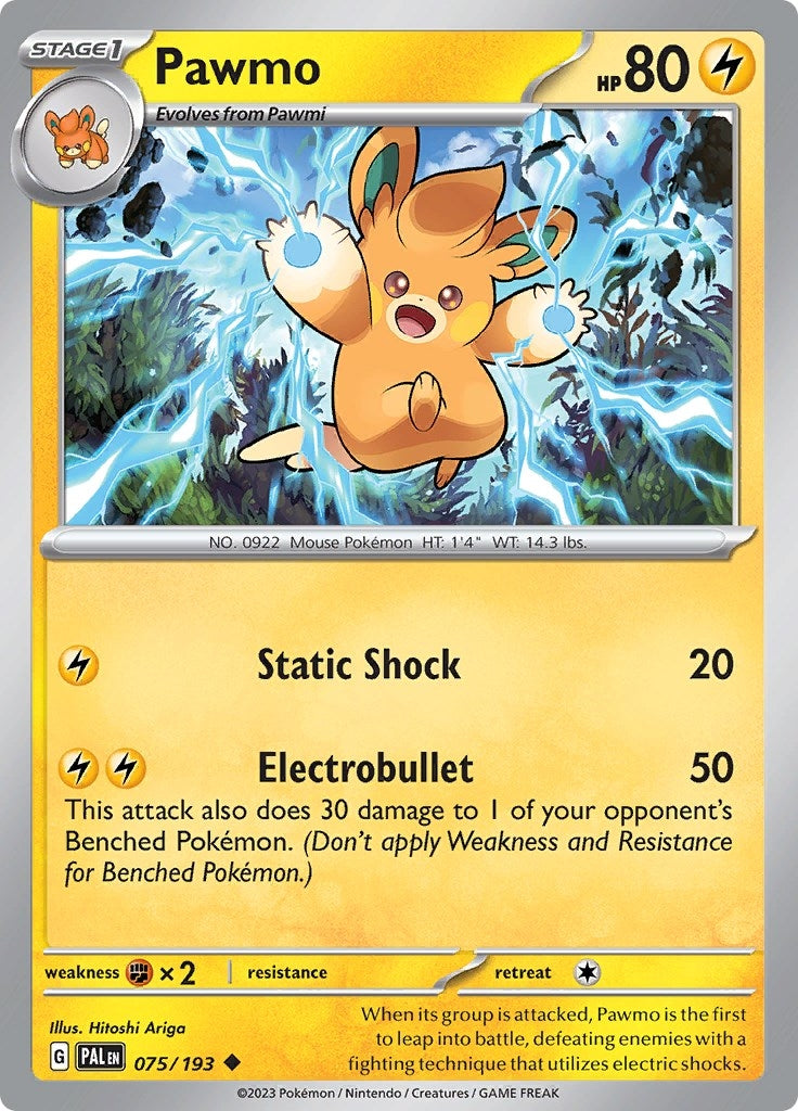Image for Pawmo (075/193) (SV02: Paldea Evolved) - Pokemon