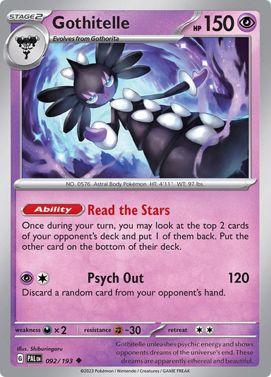 Image for Gothitelle (092/193) (SV02: Paldea Evolved) - Pokemon