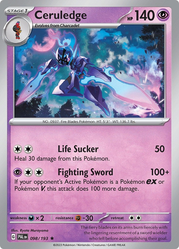 Image for Ceruledge (098/193) (SV02: Paldea Evolved) - Pokemon