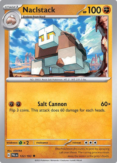 Image for Naclstack (122/193) (SV02: Paldea Evolved) - Pokemon