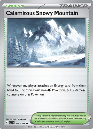 Image for Calamitous Snowy Mountain (174/193) (SV02: Paldea Evolved) - Pokemon