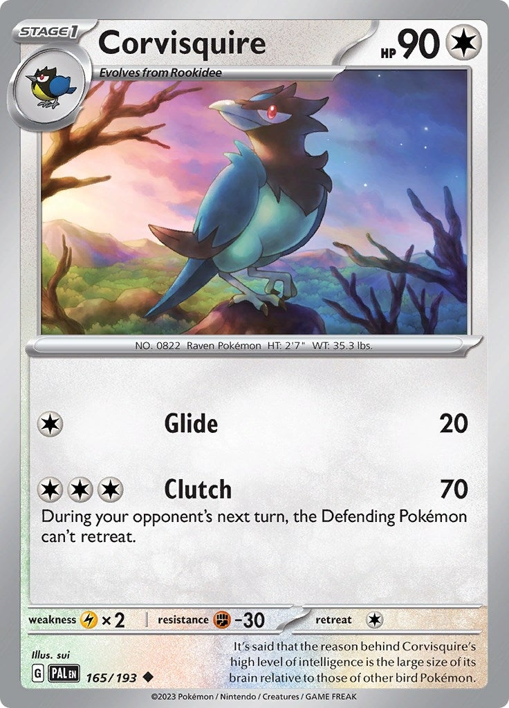 Image for Corvisquire (165/193) (SV02: Paldea Evolved) - Pokemon