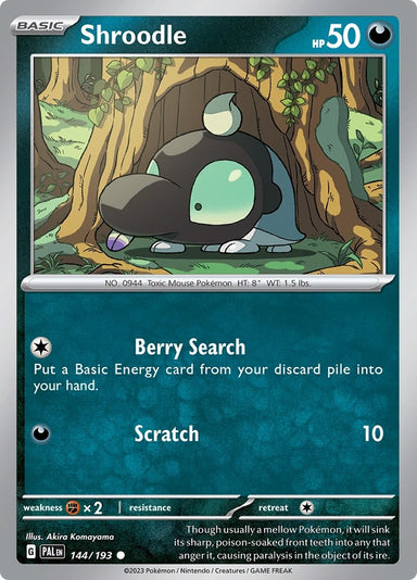 Image for Shroodle (144/193) (SV02: Paldea Evolved) - Pokemon