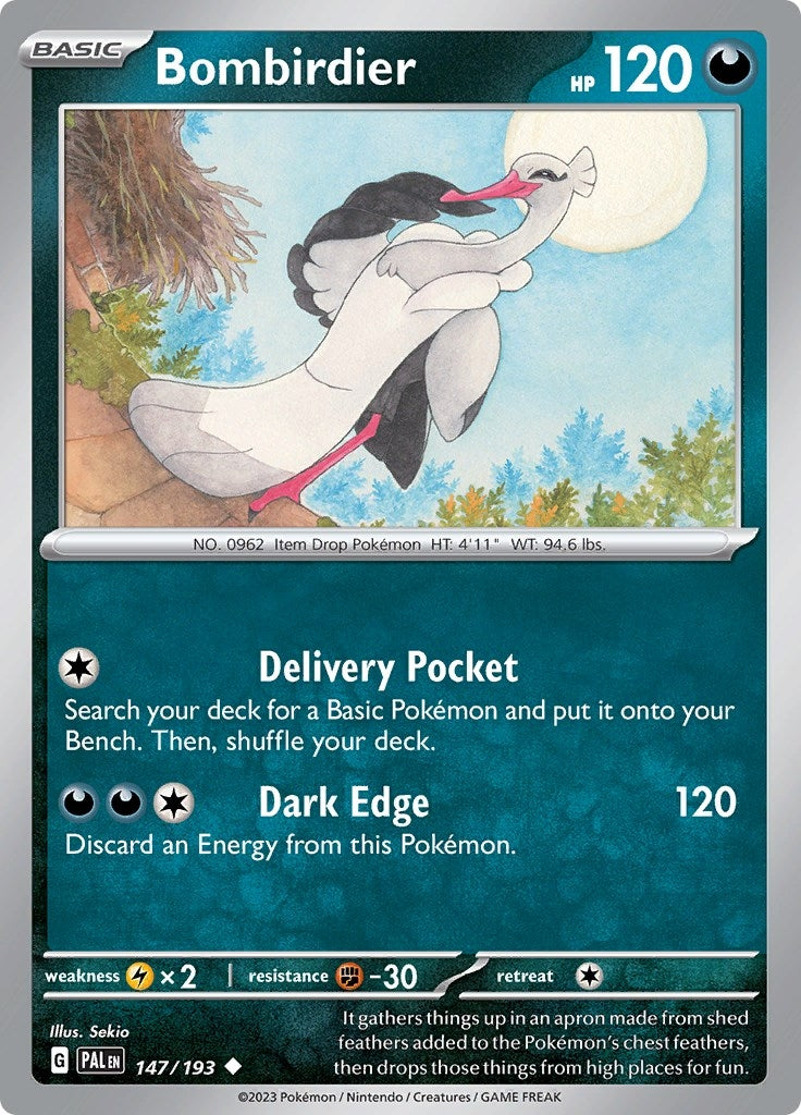 Image for Bombirdier (147/193) (SV02: Paldea Evolved) - Pokemon