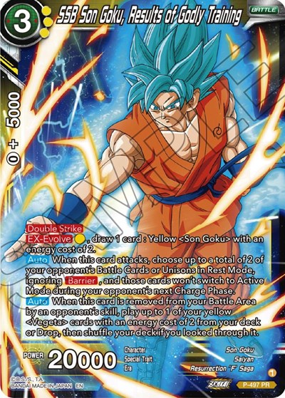 P-497  - SSB Son Goku, Results of Godly Training