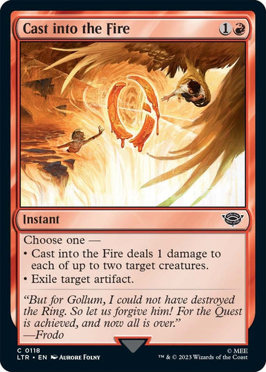 Image for Cast into the Fire (118) (LTR) - Magic: The Gathering