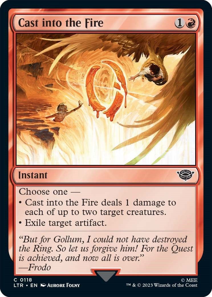 Image for Cast into the Fire (118) (LTR) - Magic: The Gathering