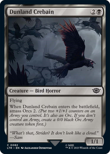 Image for Dunland Crebain (82) (LTR) - Magic: The Gathering