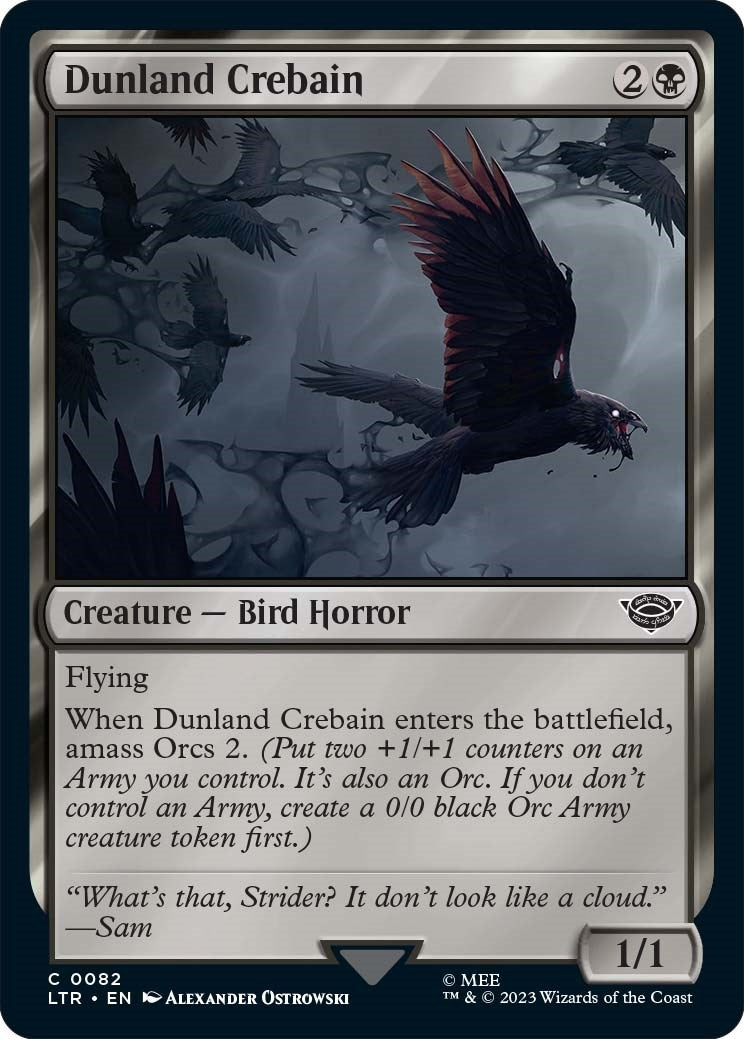 Image for Dunland Crebain (82) (LTR) - Magic: The Gathering