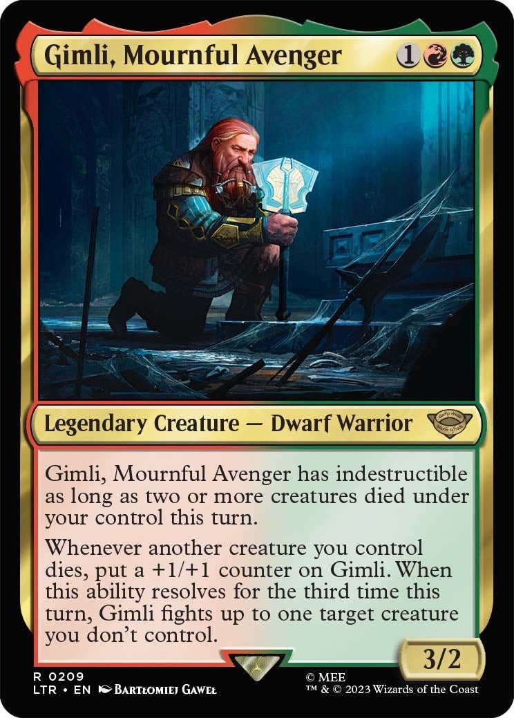 Image for Gimli, Mournful Avenger (209) (LTR) - Magic: The Gathering