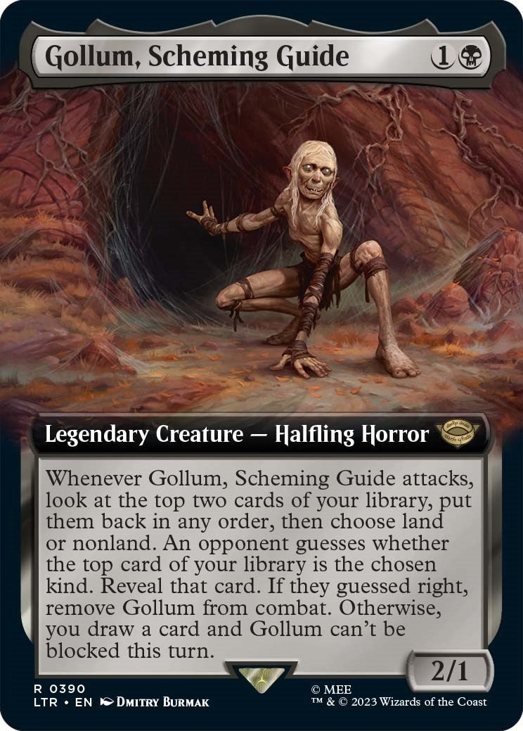 Image for Gollum, Scheming Guide (Extended Art) (390) (LTR) - Magic: The Gathering