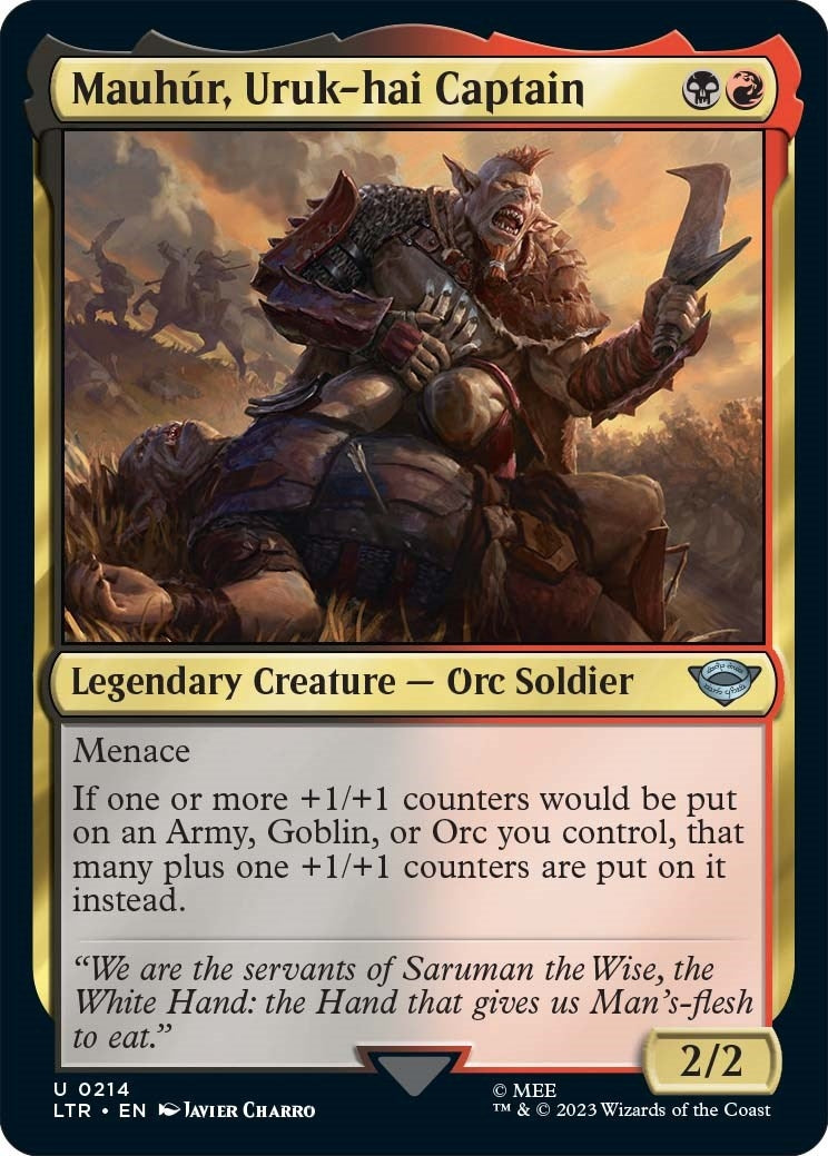 Image for Mauhur, Uruk-hai Captain (214) (LTR) - Magic: The Gathering