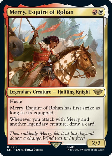 Image for Merry, Esquire of Rohan (215) (LTR) - Magic: The Gathering