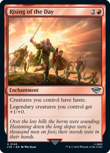 Image for Rising of the Day (145) (LTR) - Magic: The Gathering