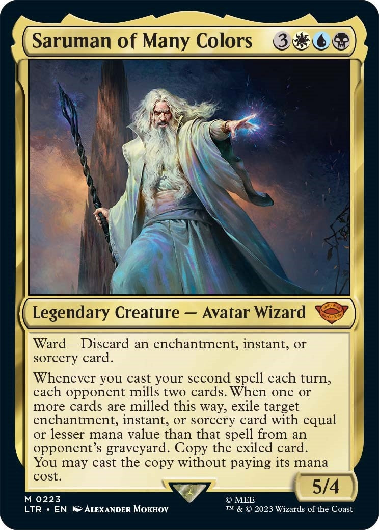Image for Saruman of Many Colors (223) (LTR) - Magic: The Gathering