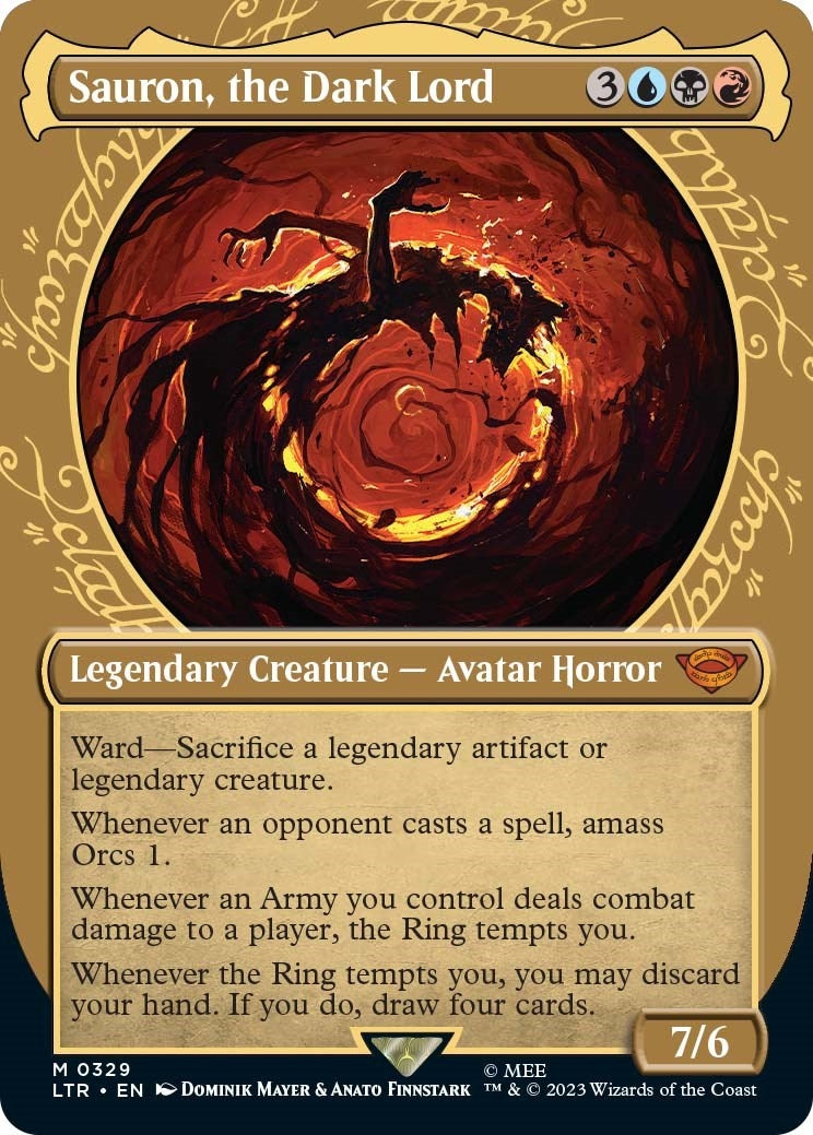 Image for Sauron, the Dark Lord (Showcase) (329) (LTR) - Magic: The Gathering