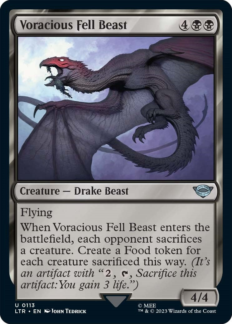 Image for Voracious Fell Beast (113) (LTR) - Magic: The Gathering