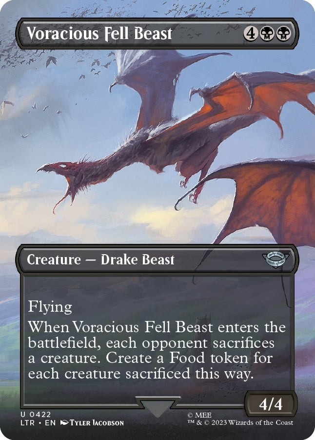 Image for Voracious Fell Beast (Borderless) (422) (LTR) - Magic: The Gathering