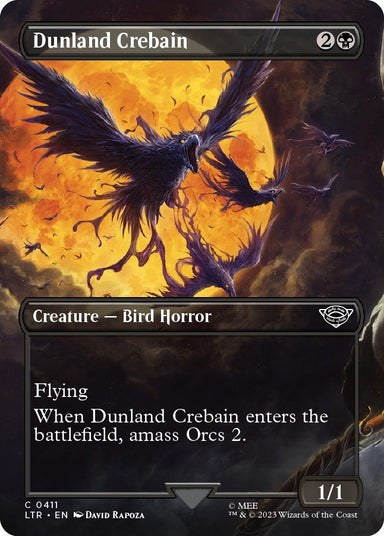 Image for Dunland Crebain (Borderless) (411) (LTR) - Magic: The Gathering