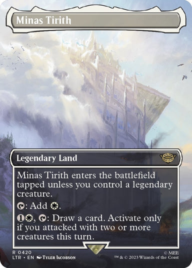 Image for Minas Tirith (0420) (Borderless) (420) (LTR) - Magic: The Gathering