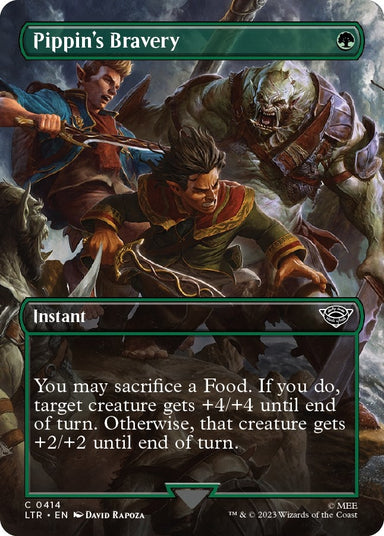 Image for Pippin's Bravery (Borderless) (414) (LTR) - Magic: The Gathering