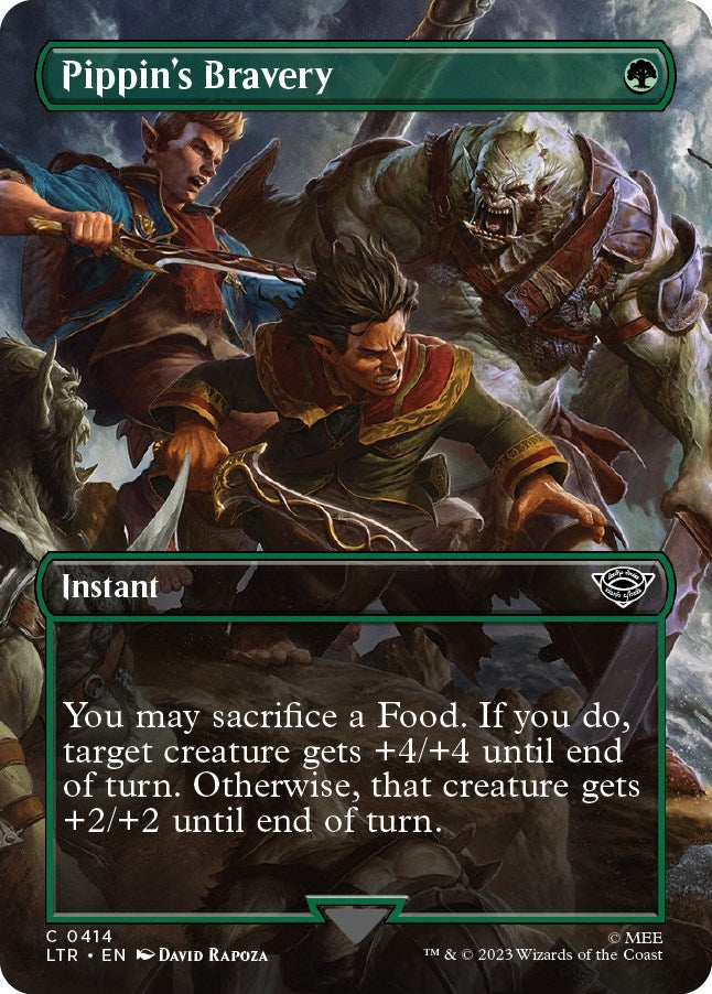 Image for Pippin's Bravery (Borderless) (414) (LTR) - Magic: The Gathering