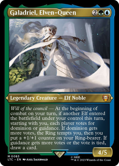 Image for Galadriel, Elven-Queen (Display Commander) - Thick Stock (83) (LTC) - Magic: The Gathering