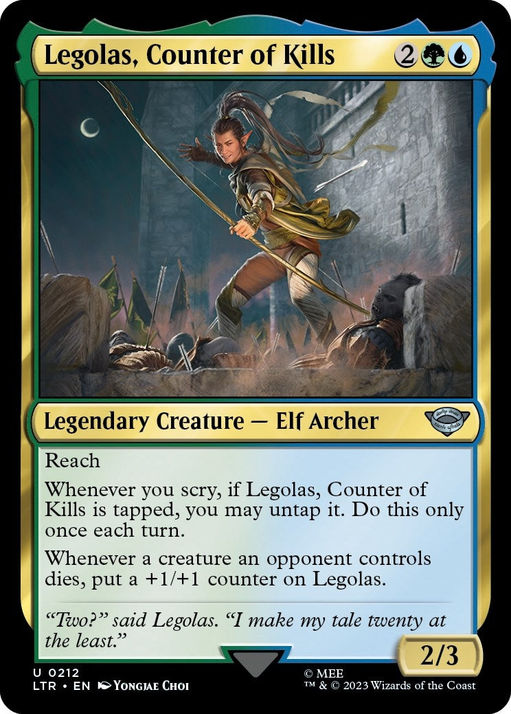 Image for Legolas, Counter of Kills (212) (LTR) - Magic: The Gathering