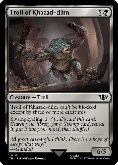 Image for Troll of Khazad-dum (111) (LTR) - Magic: The Gathering