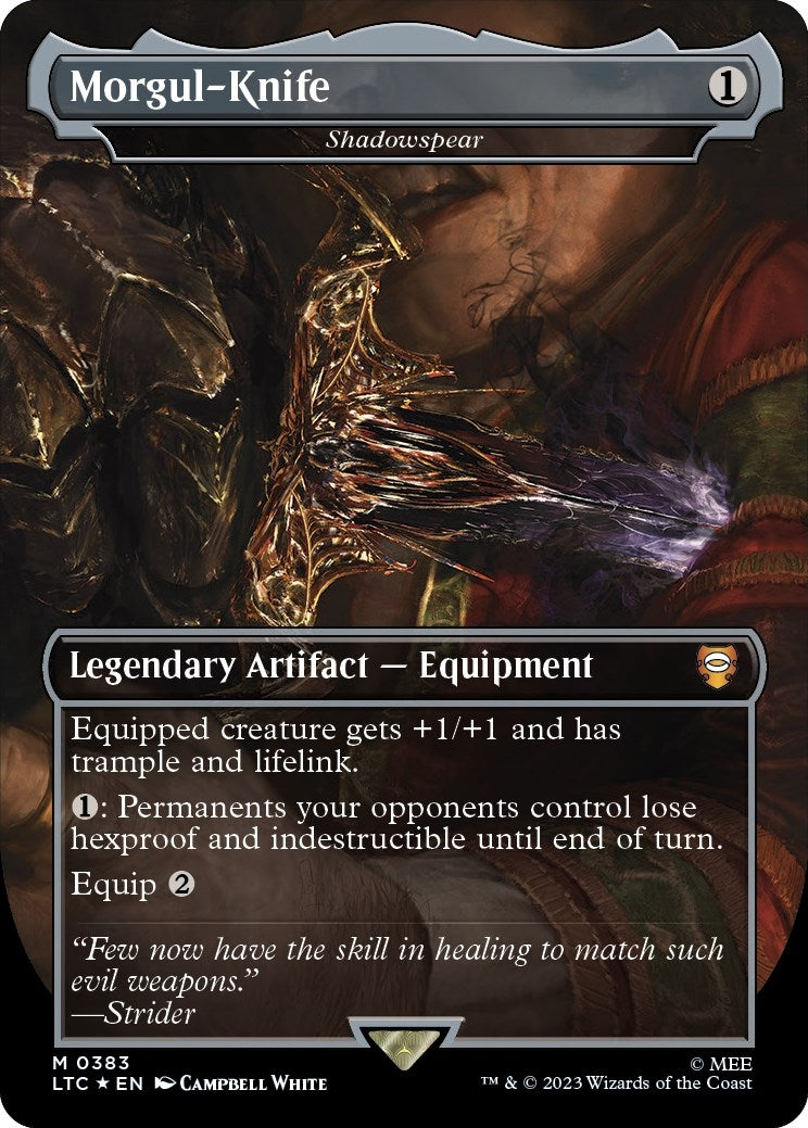 Image for Morgul-Knife - Shadowspear (Surge Foil) (383) (LTC) - Magic: The Gathering