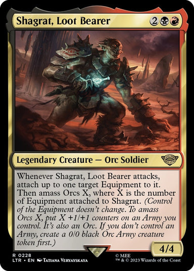 Image for Shagrat, Loot Bearer (228) (LTR) - Magic: The Gathering