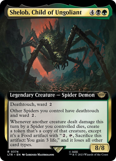 Image for Shelob, Child of Ungoliant (Extended Art) (374) (LTR) - Magic: The Gathering