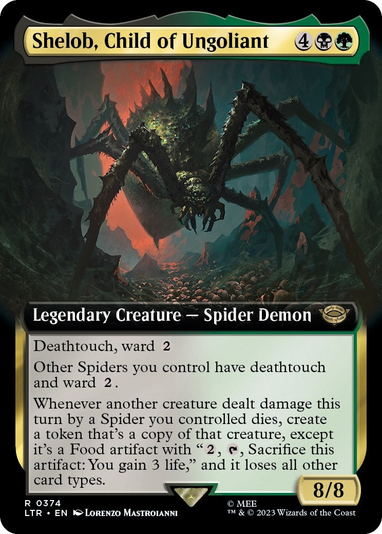 Image for Shelob, Child of Ungoliant (Extended Art) (374) (LTR) - Magic: The Gathering