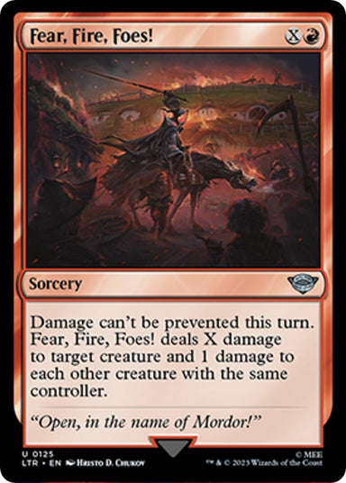 Image for Fear, Fire, Foes! (125) (LTR) - Magic: The Gathering