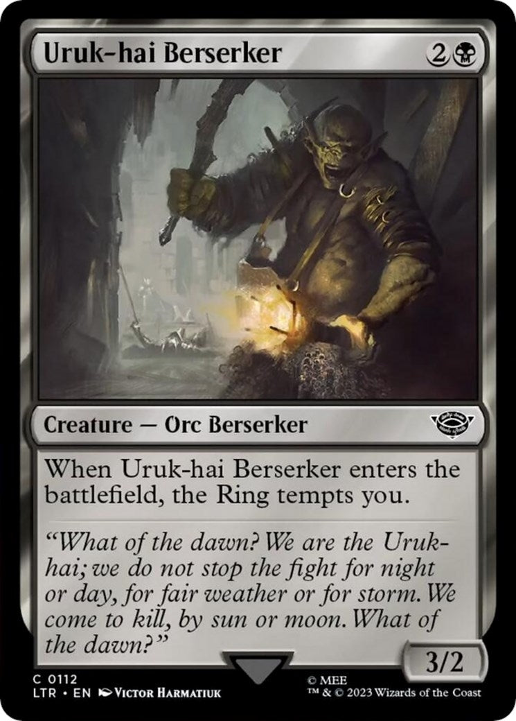 Image for Uruk-hai Berserker (112) (LTR) - Magic: The Gathering