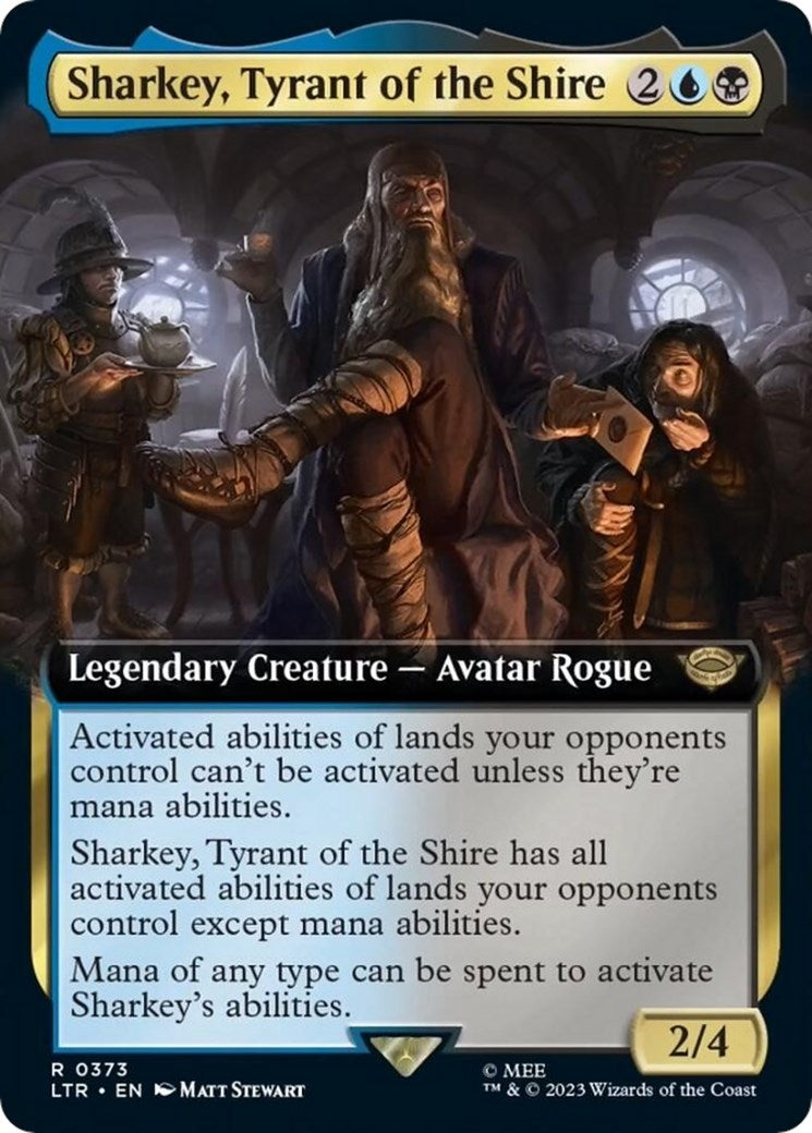 Image for Sharkey, Tyrant of the Shire (Extended Art) (373) (LTR) - Magic: The Gathering
