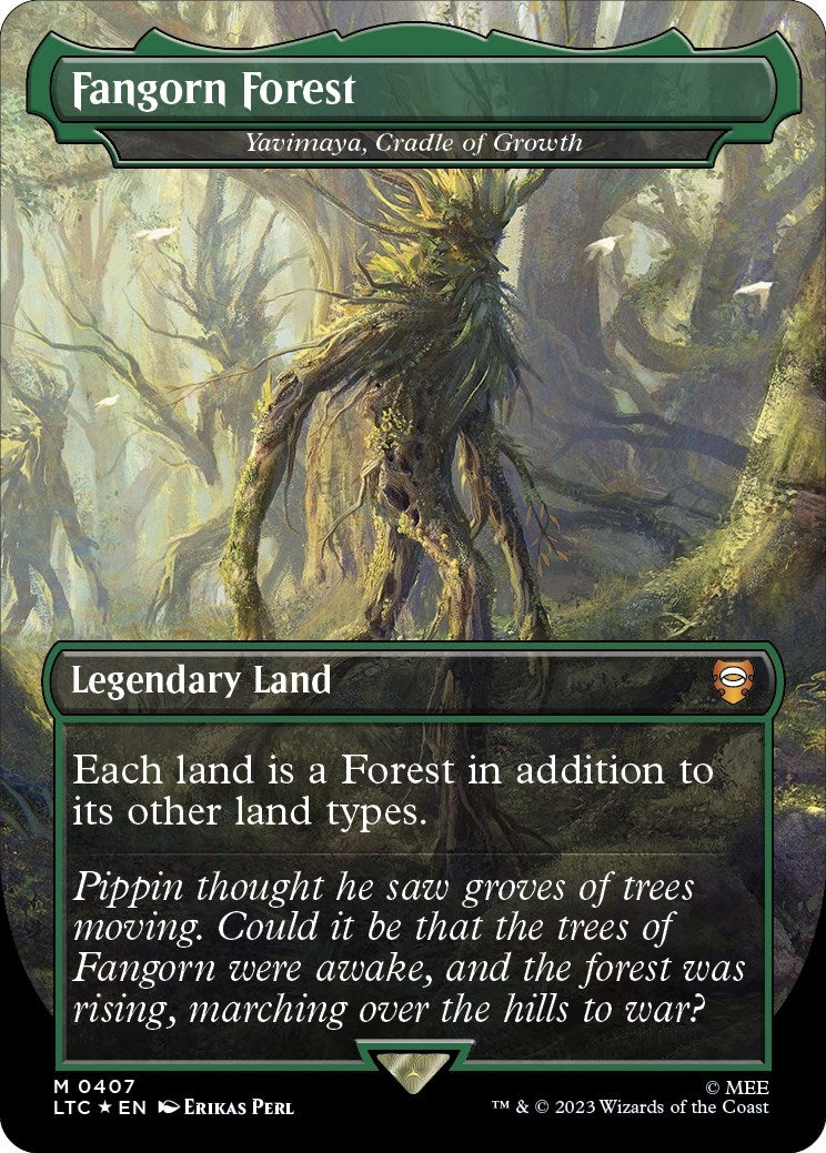 Image for Fangorn Forest - Yavimaya, Cradle of Growth (Surge Foil) (407) (LTC) - Magic: The Gathering