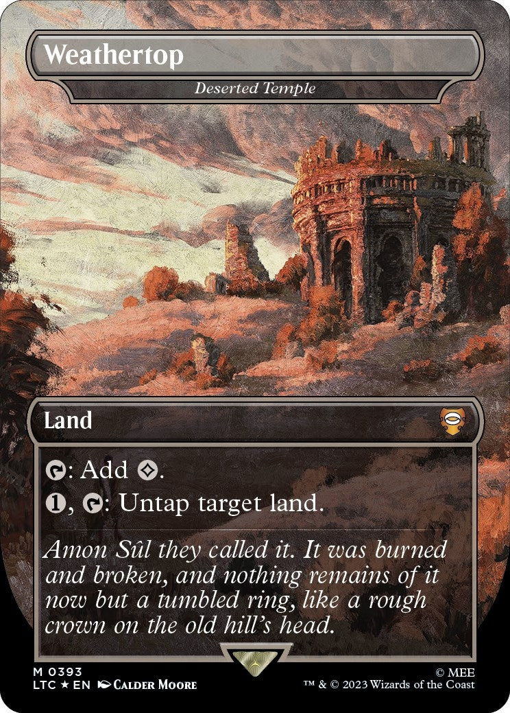 Image for Weathertop - Deserted Temple (Surge Foil) (393) (LTC) - Magic: The Gathering