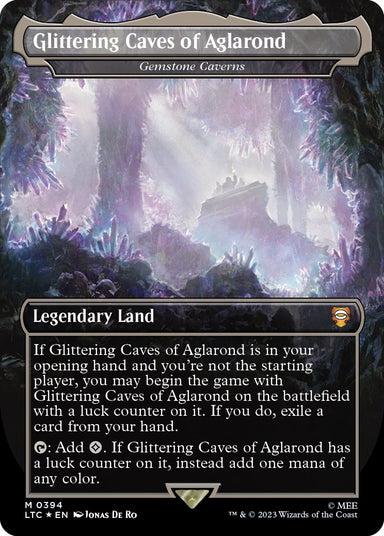 Image for Glittering Caves of Aglarond - Gemstone Caverns (Surge Foil) (394) (LTC) - Magic: The Gathering