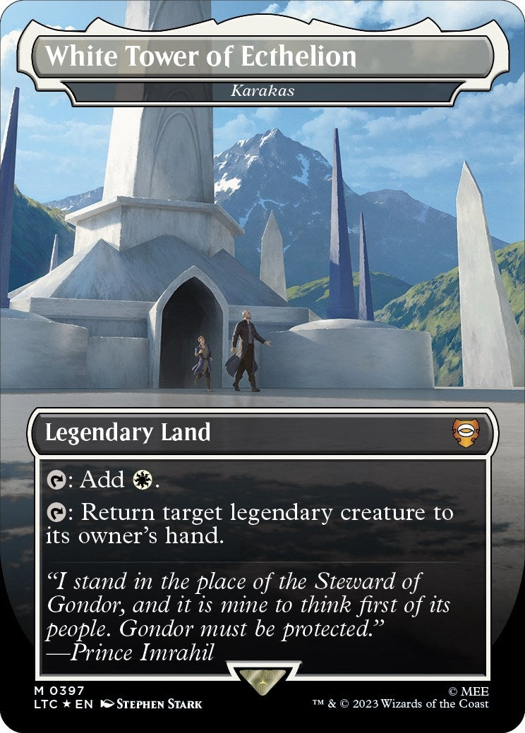 Image for White Tower of Ecthelion - Karakas (Surge Foil) (397) (LTC) - Magic: The Gathering