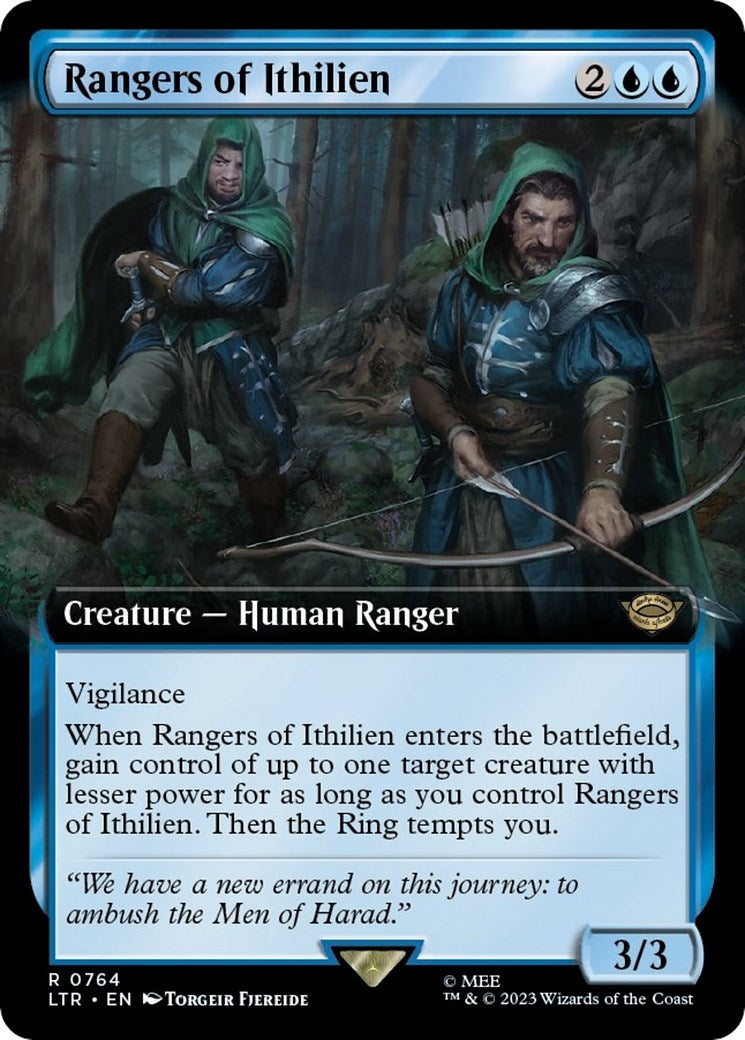 Image for Rangers of Ithilien (Extended Art) (Surge Foil) (764) (LTR) - Magic: The Gathering