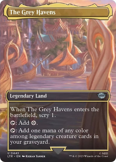 Image for The Grey Havens (Borderless) (443) (LTR) - Magic: The Gathering
