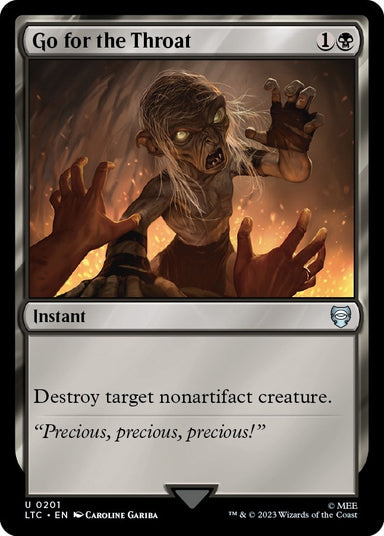 Image for Go for the Throat (201) (LTC) - Magic: The Gathering