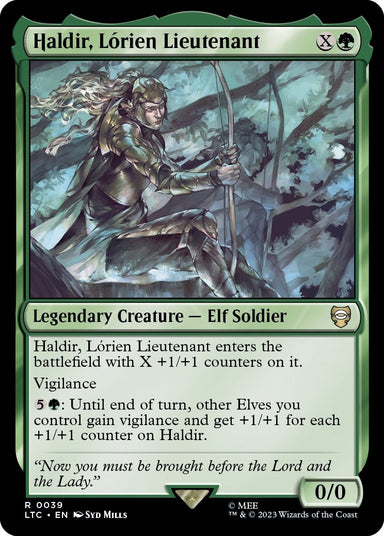 Image for Haldir, Lorien Lieutenant (39) (LTC) - Magic: The Gathering