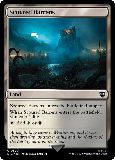Image for Scoured Barrens (329) (LTC) - Magic: The Gathering
